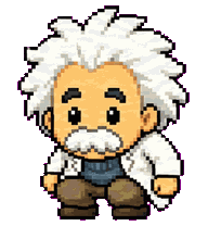 桌宠 Einstein 高心率跳跃动画。